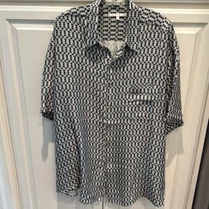 Perry Ellis Silk Camp Shirt XL